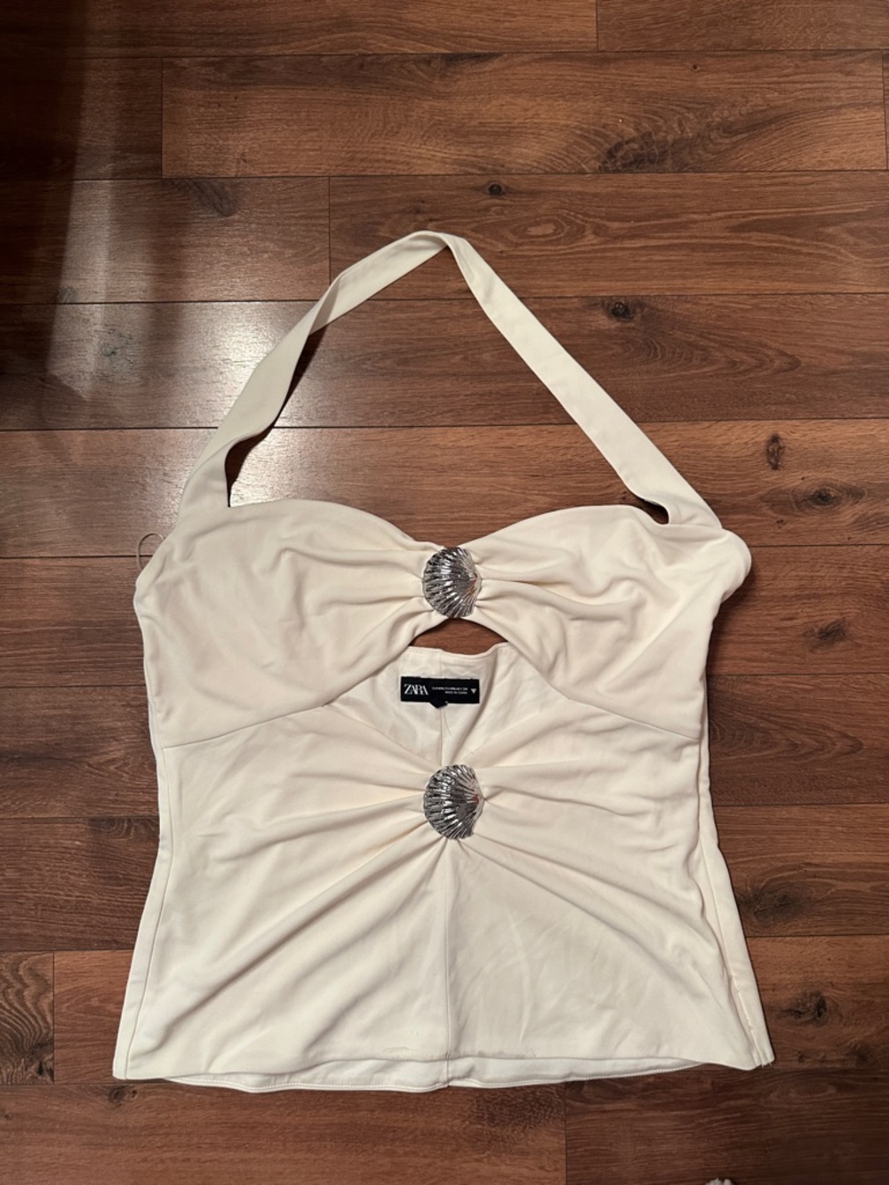 Zara Seashell Halter Top. XXL - Picture 2 of 6